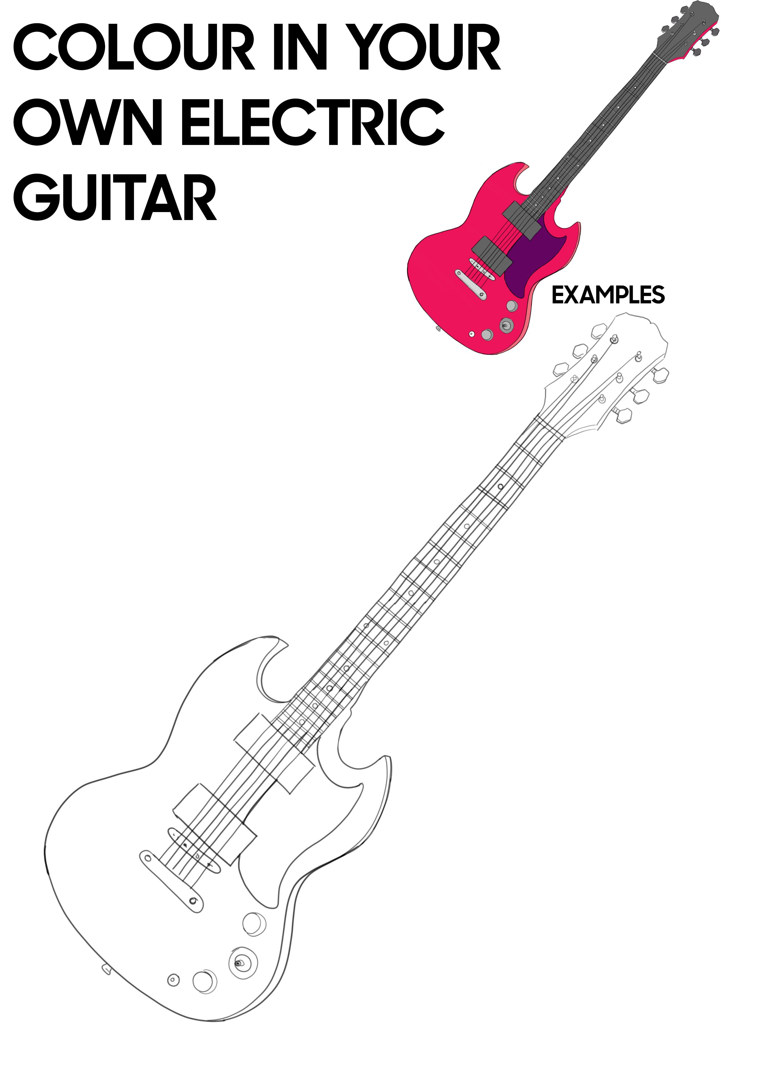 GUITAR Guitar colouring