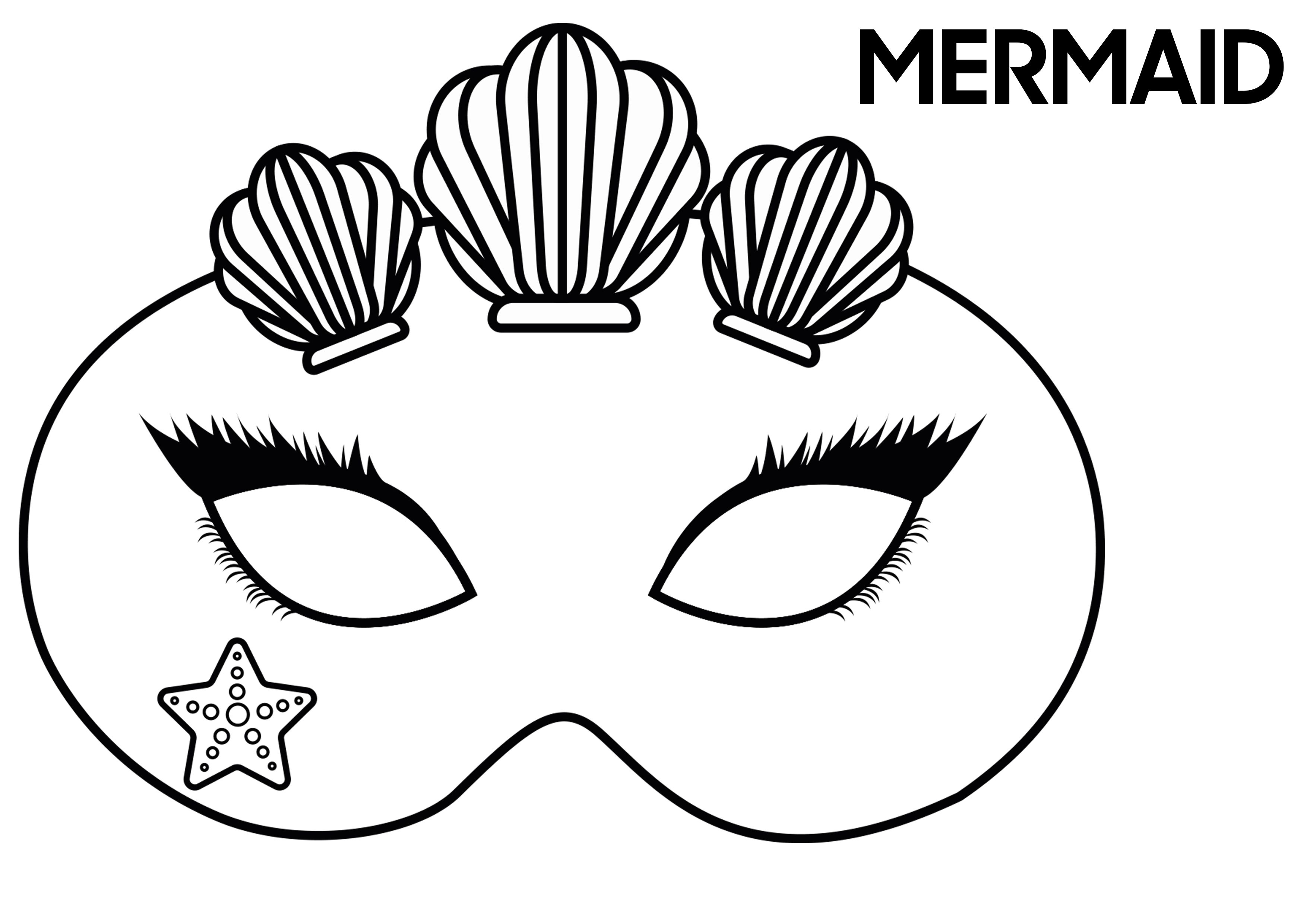 MERMAID inspired festival mask