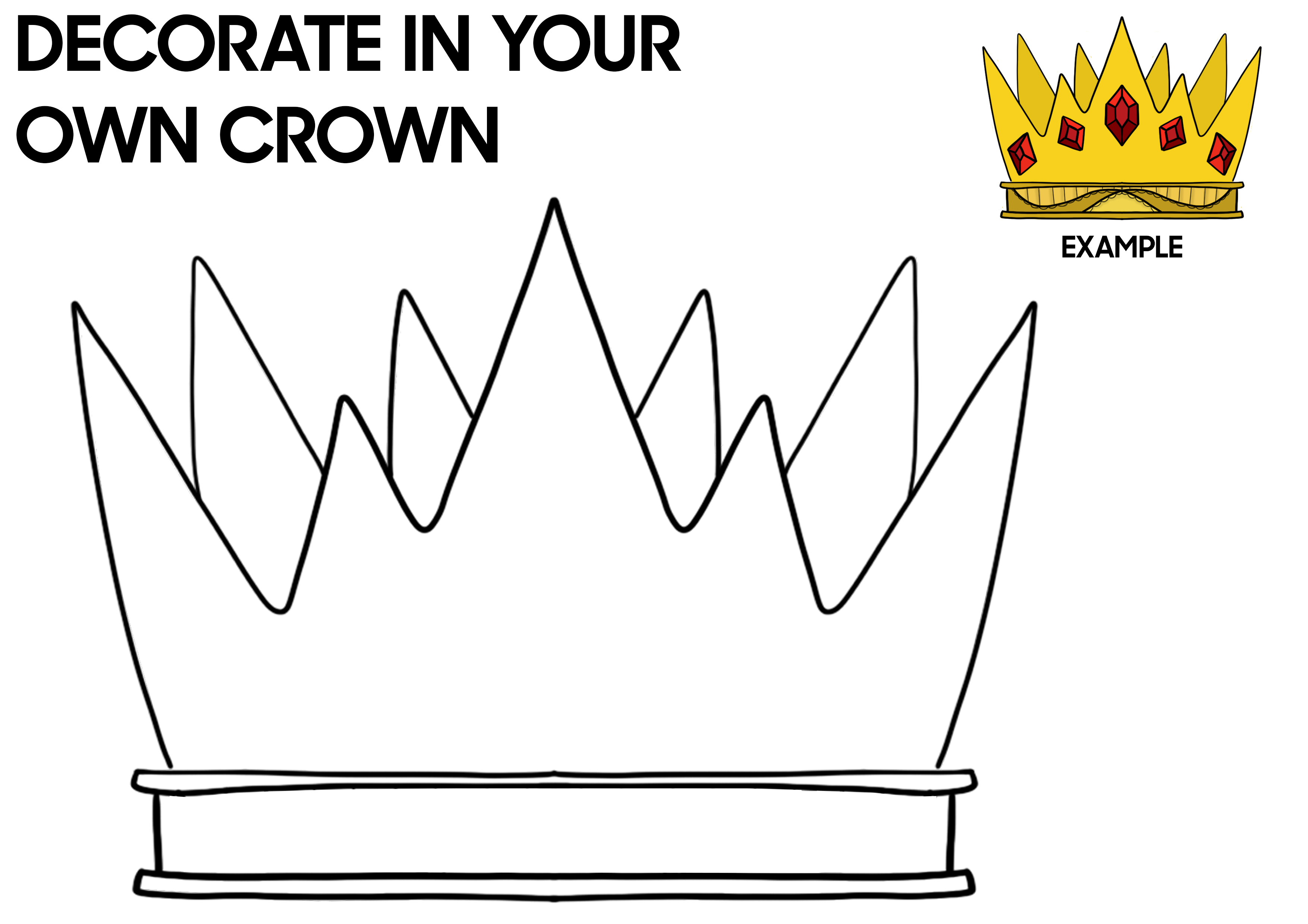 Leyland festival crown collage Decorate your own festival crown