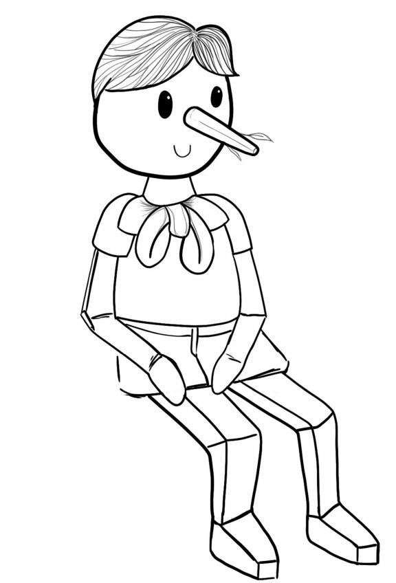 Pinnochio inspired colouring Pinnochio inspired colouring
