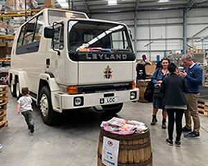Popemobile at Filling Factory Leyland