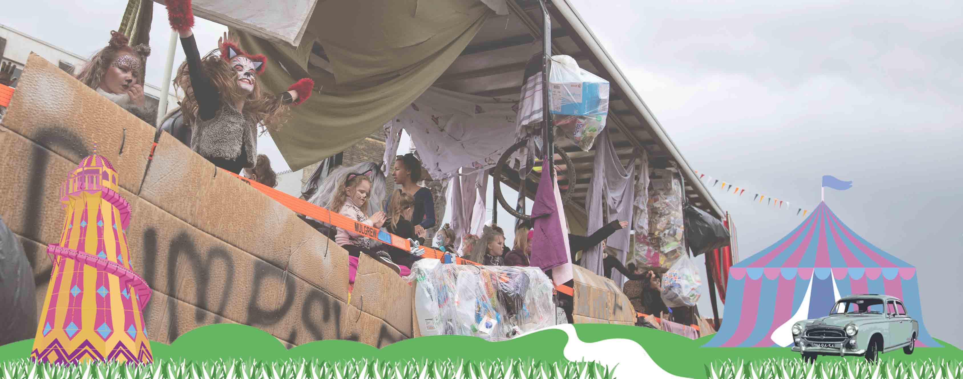 Aim2Be Winning Parade Float at Leyland Festival