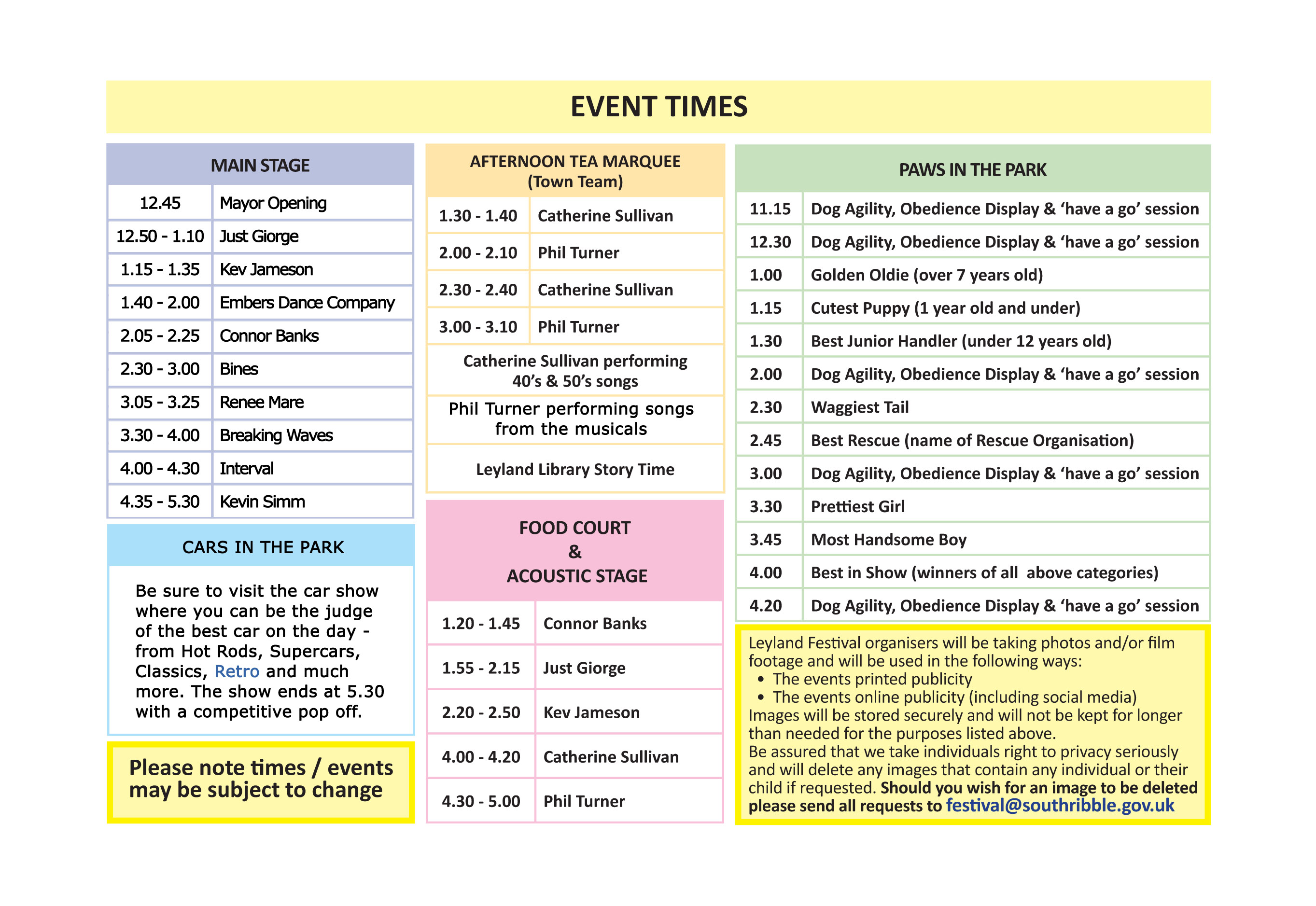 Leyland Festival 2019 Programme 2019 Leyland Festival 2019 Programme 2019